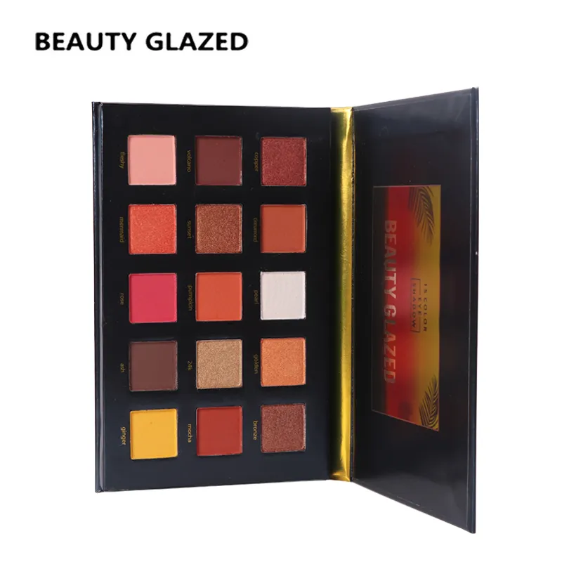 Beauty Glazed 15 Kolor Eyeshadow Palety Makijaż Długotrwały cień do oczu Matowy Łatwy do noszenia palety makijażu