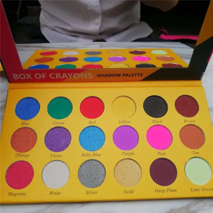 BOX OF CRAYONS 아이 섀도우 아이 섀도우 팔레트 18 컬러 쉬머 무광 아이섀도 팔레트 메이크업 아이 섀도우