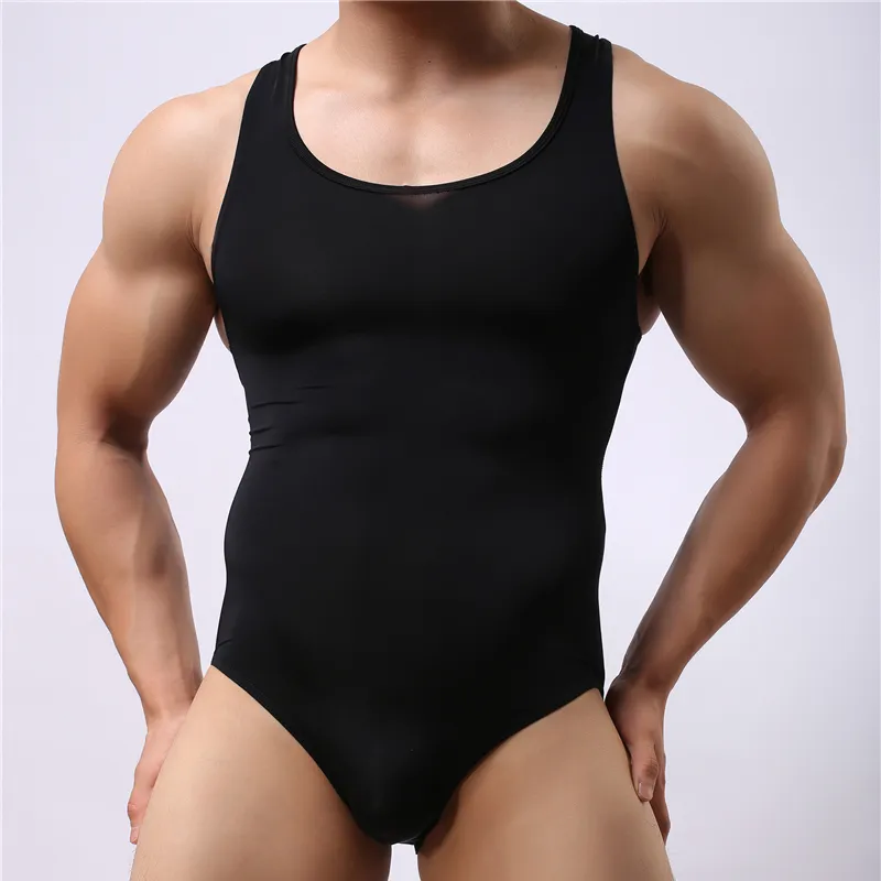 Body sottile da uomo sexy Sospensorio Shaper Body Uomo Nylon Dimagrante Corsetto confortevole Biancheria intima maschile Tute attillate per body building Shapewear