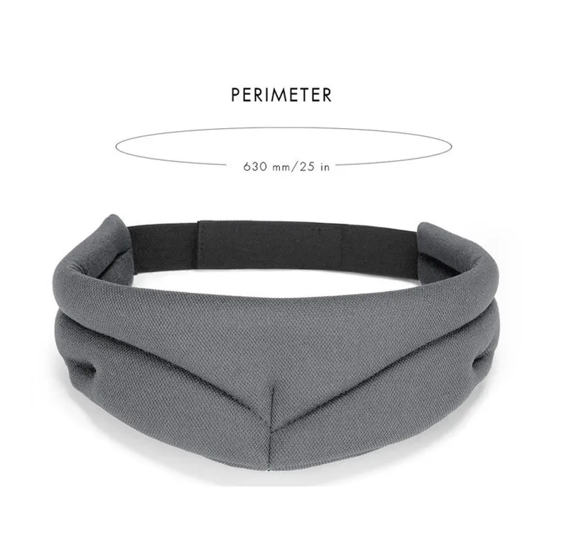 Nouveau 3D Doux Respirable Masques De Sommeil Portable Haut De Gamme Sleeping Mask Contour Des Yeux Voyage Repos Rest Aid Aid Eye Patch Noir Gris