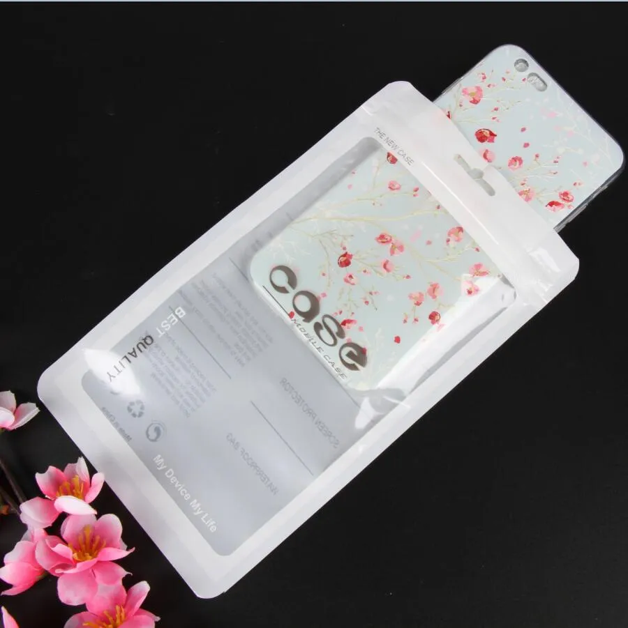 Custom Cell Phone Case Ziplock Bags Zipper Retail Package Clear