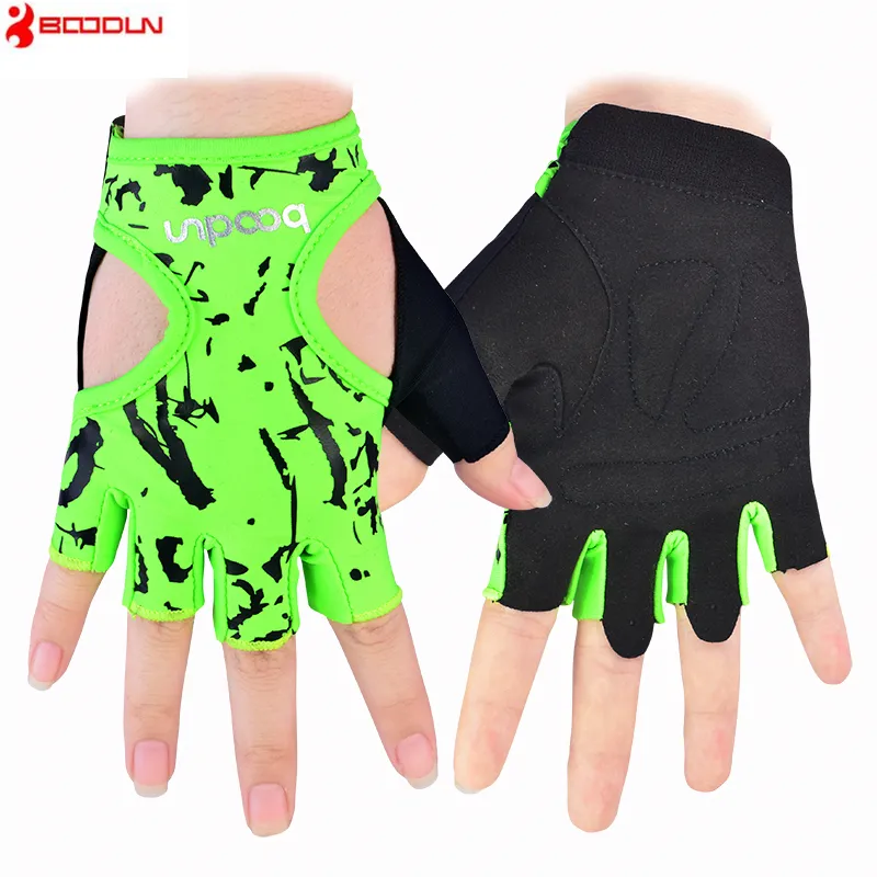 Vrouwen Gym Fitnesshandschoenen Bowlen Dumbbell Halve Vinger Groves Workout Gewichtheffen Training Wandelen Barbell Yoga Sport Glove Guantes Luva