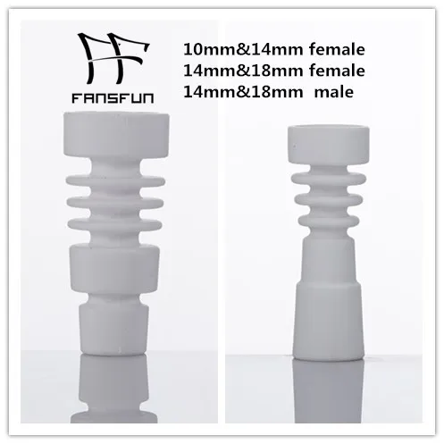 Domeless Keramiknagel 2 IN 1 Lebensmittelqualität Rauch 10mm14mm weiblich 14mm18mm männlich für Glaswasserpfeife