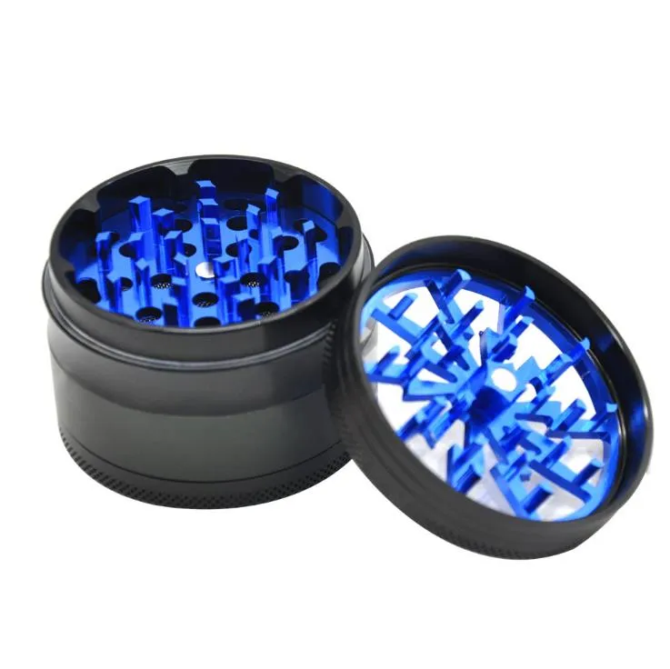 Four layer smoke grinder aluminum alloy cigarette cutter grinder manual metal smoke grinder