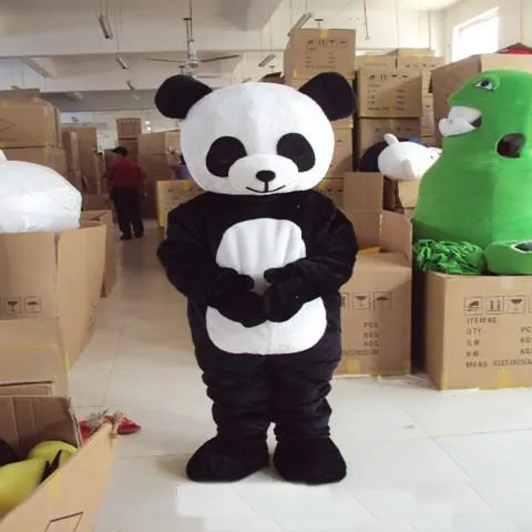 2018 hete verkoop panda volwassen mascotte animatie cartoon volwassen kleding lopen mascotte pop