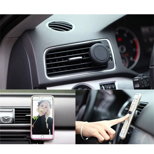 마그네틱 에어 벤트 Smart Air Vent에 로고 인쇄 스마트 폰을위한 빠른 스위프트 스냅 기술을 갖춘 자동차 마운트 폰 홀더