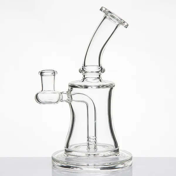 Szklane rury wodne z kwarcami Banger Paznokci 14mm Kobiet Joint Glass Bong Dam Smokiernik DAB Platformy olejowe Mały Bubbler Foothahs Zlewki 965