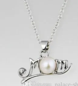 3 pcs merveilleux 925 argent incrusté perle maman pendentif chaîne collier 168yuy