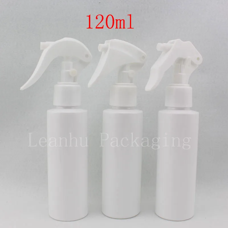 40x 120ml vit makeup inställning Trigger spray, plastsprayflaska behållare tom, DIY påfyllbar vattensprayflaska