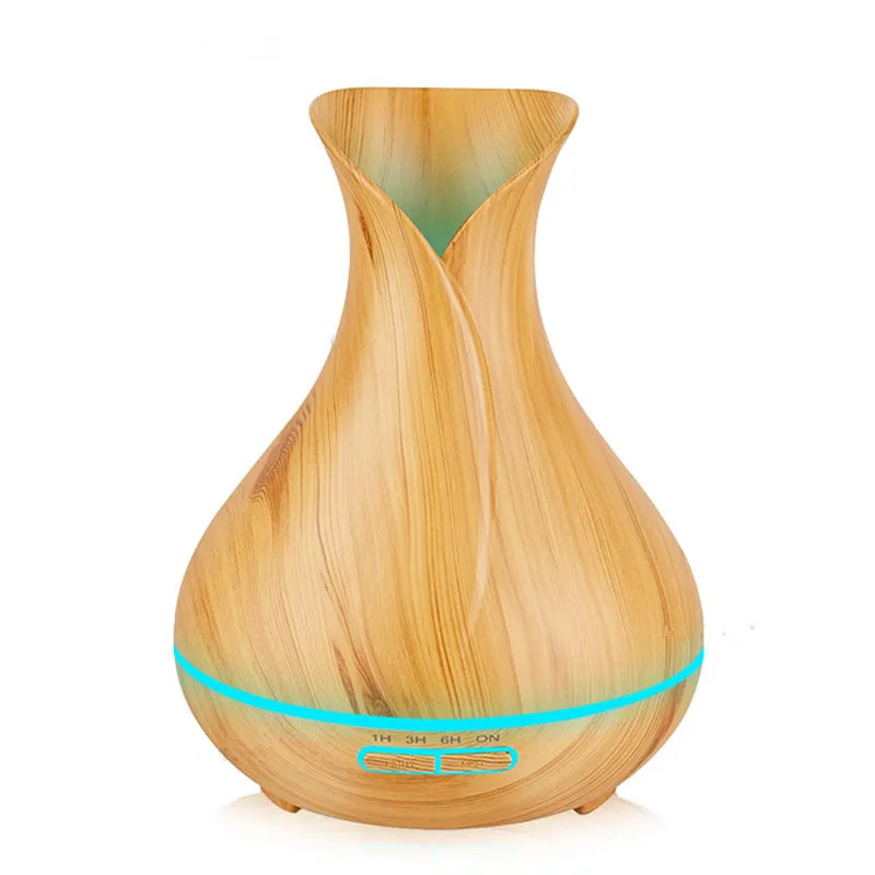 7 Colors Changeable Ultrasonic Wood Grain Essential oil Air Diffuser fragrance Aromatherapy Humidifier 300ML Colorful Aroma Diffuser DHL