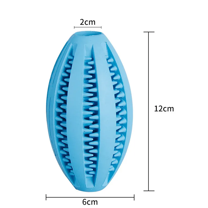 Jouet drôle dents boule de nettoyage distributeur de friandises alimentaires pour animaux de compagnie en caoutchouc naturel friandise dentaire jouet oral jouets à mâcher pour soins de santé pour animaux de compagnie 6747547