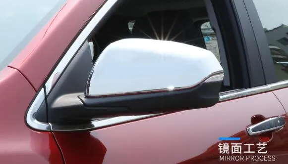 Hochwertige ABS-Chrom-2-teilige Auto-Seitentürspiegel-Dekorabdeckung, Rückspiegel-Schutzabdeckung für Chevrolet Equinox 2017–2021