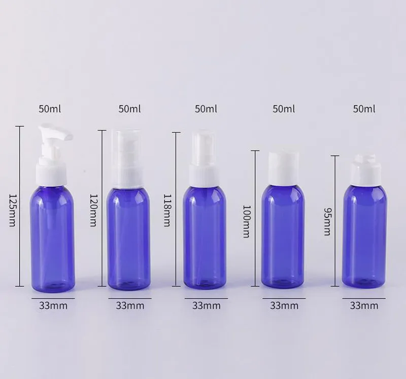 11 i 1 50ml resa tom parfym Spray Pumpflaska Små plastsprayerflaskor 2 Cream Jar Spoon Stick Funnel