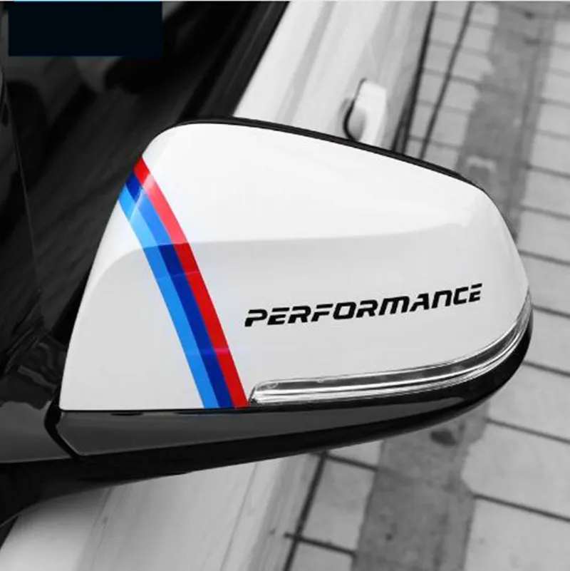 2 pc novo estilo de espelho retrovisor adesivos decoração para bmw e90 e46 f30 f10 f07 f3 x1 x3 x4 x5 e70 f15 x6 f16 M3 M5 Car Styling