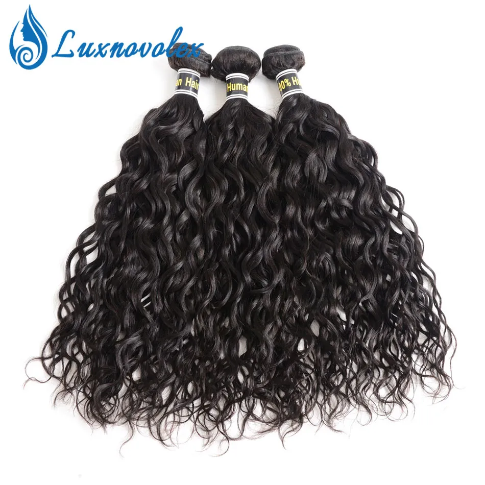 Brazilian Water Wave 3 Bundles Unprocessed Human Hair Lot Natural Color Dyeable Hair Extensions5157740