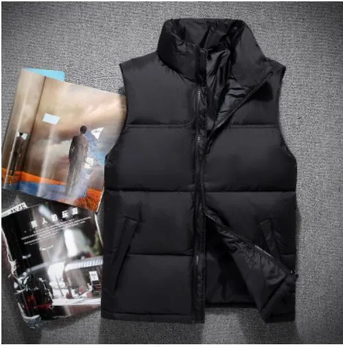 2022 Ny vinter Mäns Down Puffer Jacka Casual Brand Hoodies Down Parkas Varma Ski Mens Face Vest