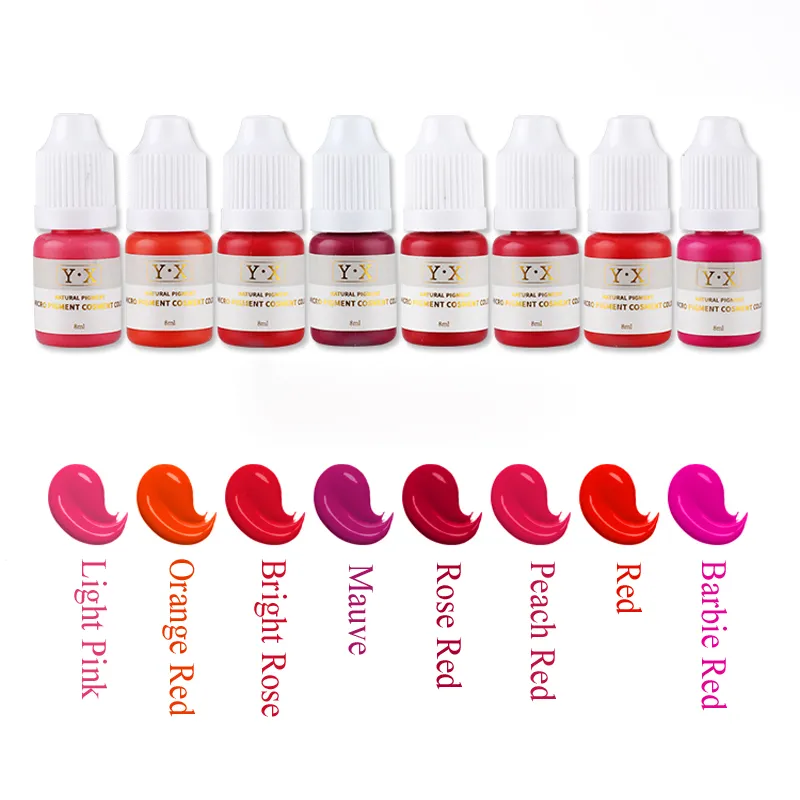 Professional Microblading Pigment Tattoo ink for Permanent Makeup EyebrowLipEyeliner Cosmetic Organic Micro Pigment Color tattoo5886552