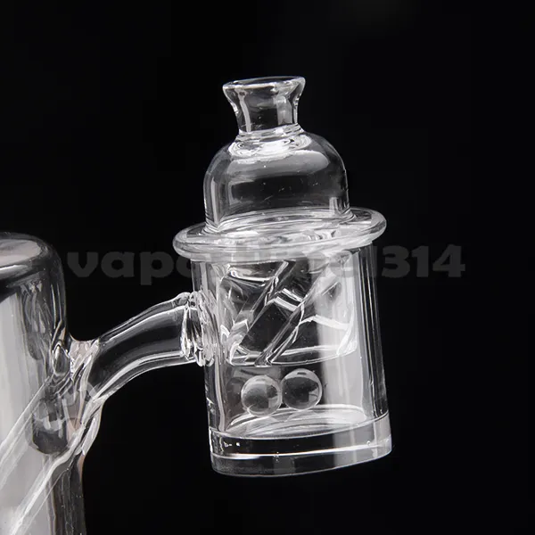 Quarzo Hookhas 25mm Banger Tubo dell'acqua Flat Top Cyclone Riptide Carb Cap Terp Pearl Bead Dab Oil Rigs Bong in vetro 708