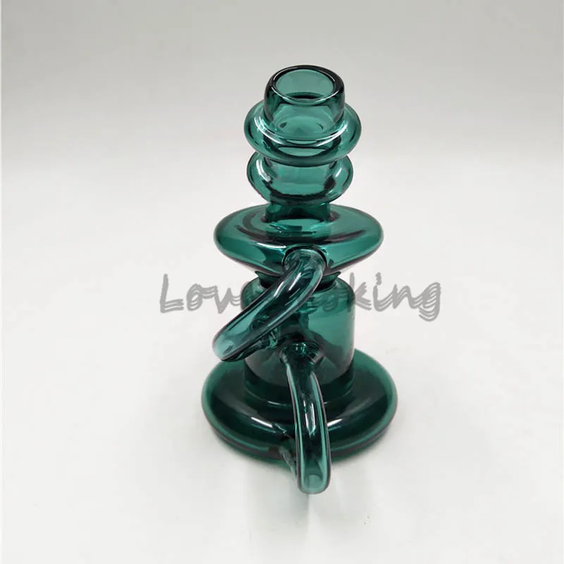 Dab Rig Recycler mini cam bongs siklon içi küçük efektli su boruları sigara boru fıskiyesi teçhizatları vorteks nargile ile kase w20a