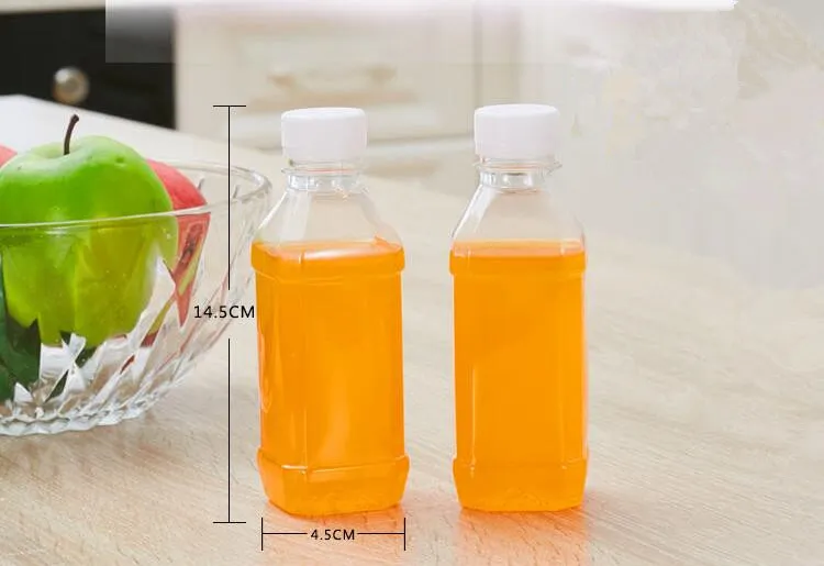 Mais barato!!! suco de embalagem de suco 250ml animal de estimação garrafas plásticas garrafa de bebida proteção ambiental