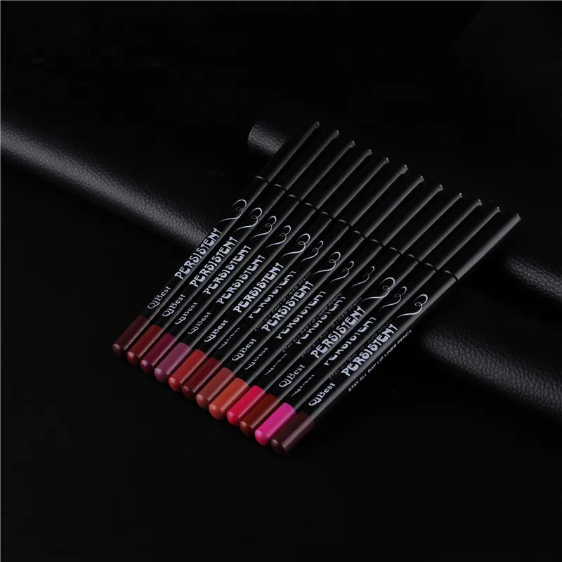 Profesjonalny wielofunkcyjny lipliner ołówek długotrwałe wodoodporne dołowe oko brow kosmetyczne makijaż kolorowe pióra liniowe