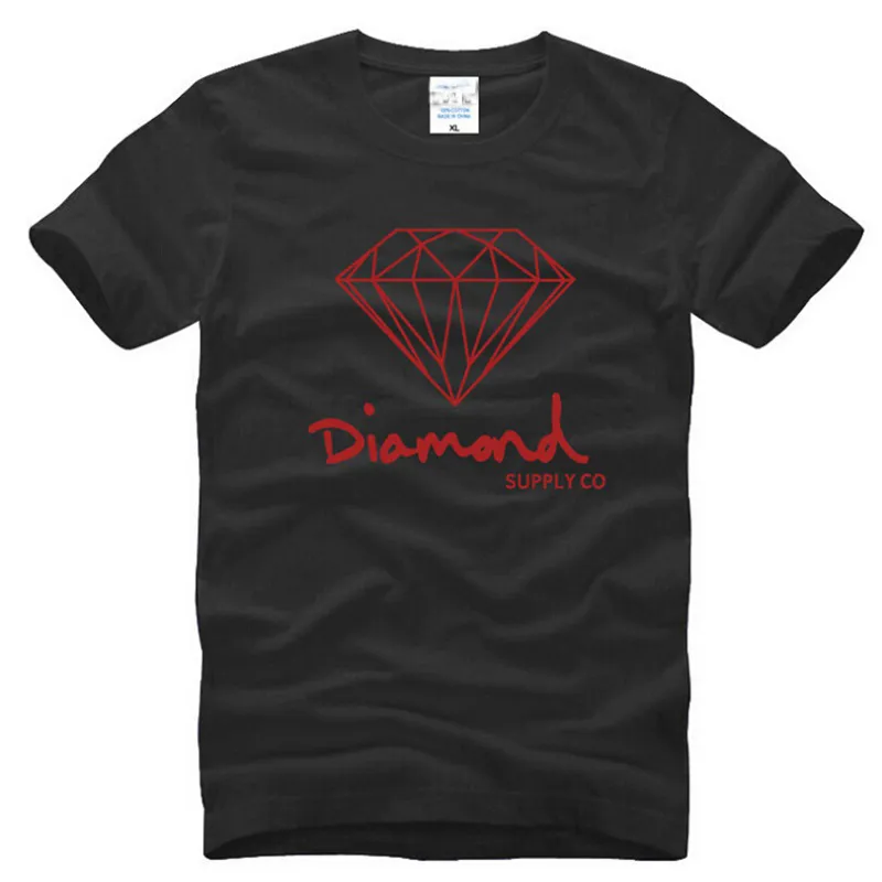Diamond Supply Co Gedrukte T -shirt Men039S Modemerk Ontwerp Kleding Male Southkust Harajuku Skate Hip Hop Short Sleeve SPO2559894