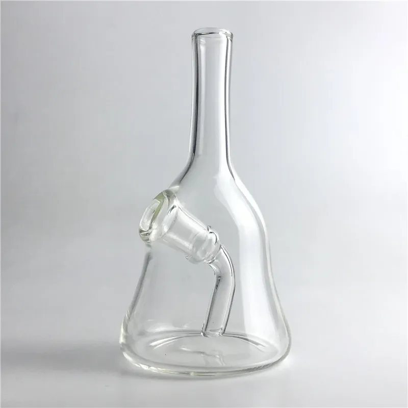 14mm 여성 5.5 인치 미니 핸드 워터 파이프가있는 두꺼운 유리 봉 recycler bong clear pyrex glass