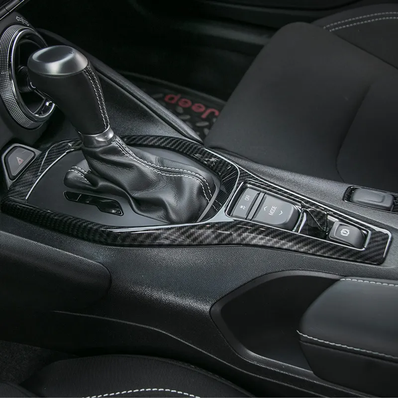 Kaufe Auto Zubehör Carbon Fiber Texture Innen Konsole Getriebe