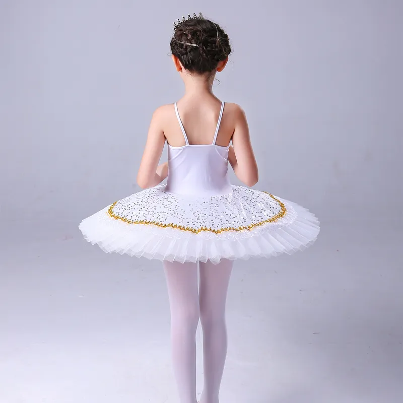 Enfant Filles Robe de Danse Classique à Paillettes Tutu Robes de Ballet  Fête