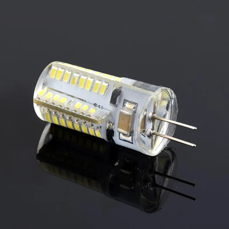 G4 AC DC 12V 220V LED Corn Lamp 3W 5W 6W 8W 9W LED Light 3014 Corn Bulb Silicone Lamps Crystal Chandelier Home Decoration Light