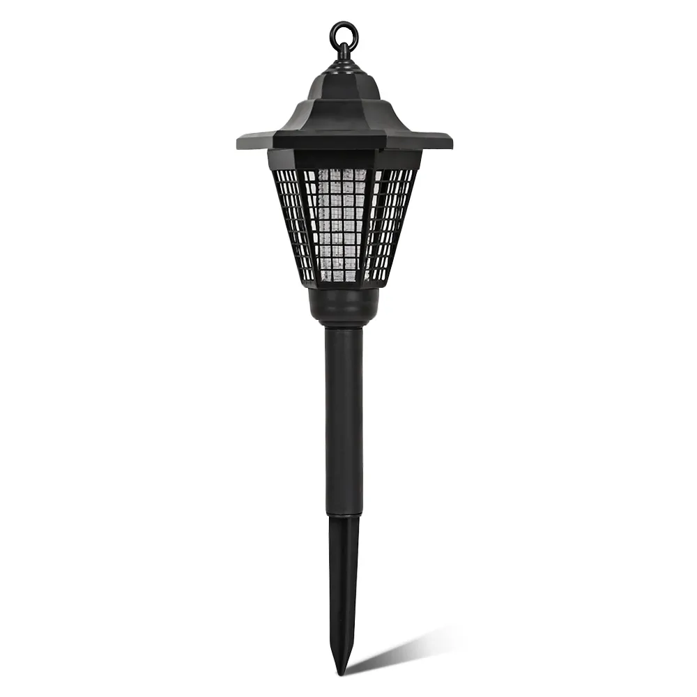 Lampada a energia solare UV Bug Zapper Zanzara Insetto Killer LED Giardino Cortile Zanzara Insetto Lampada di controllo dei parassiti Lampada da giardino a LED