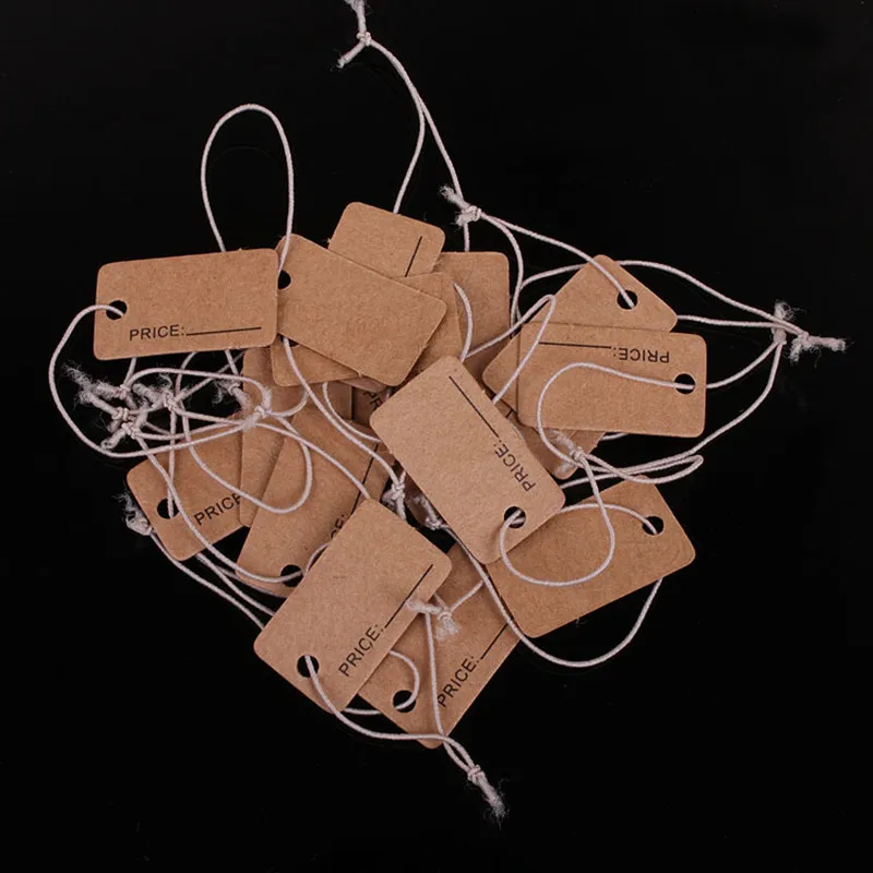 1000 Brown Kraft String Blanks With Rope Ideal For Weddings From