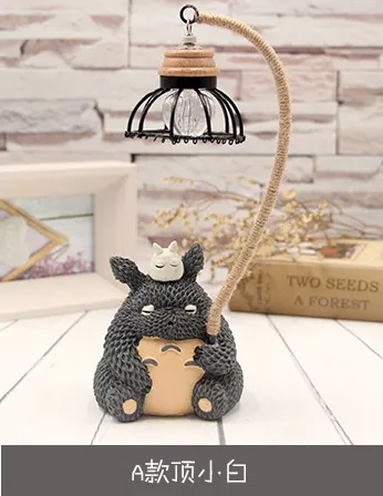 Zakka New Miyazaki Anime Totoro Led Night Light med Piggy Bank Hart Craft Student Gifts2455332