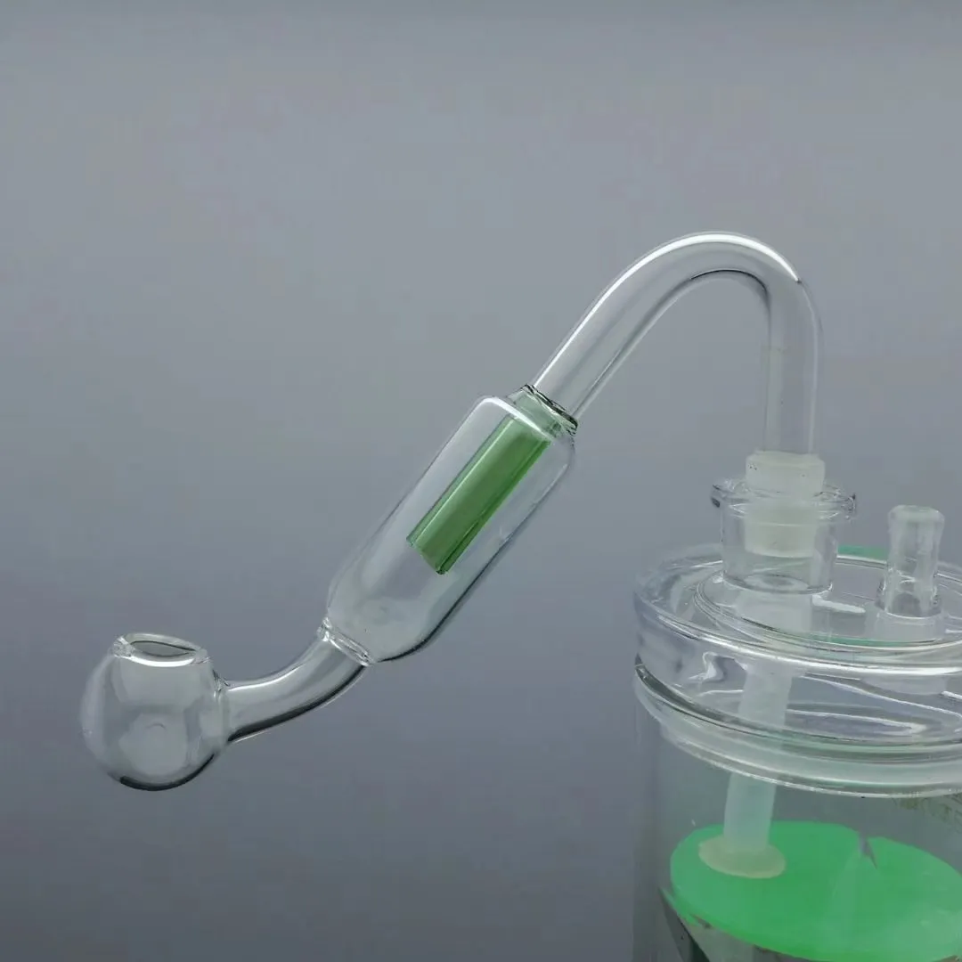Doppio vaso filtrante Bong in vetro all'ingrosso Bruciatore a nafta Tubi in vetro Tubi l'acqua Olio tubi in vetro
