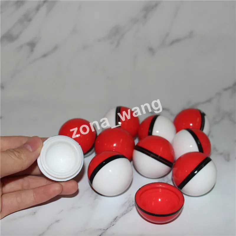 Silicone Container Wax Jars Food Grade Silicone Gel Ball Shaped Storage Box For Dry Glass Bong Accessories DHL Free