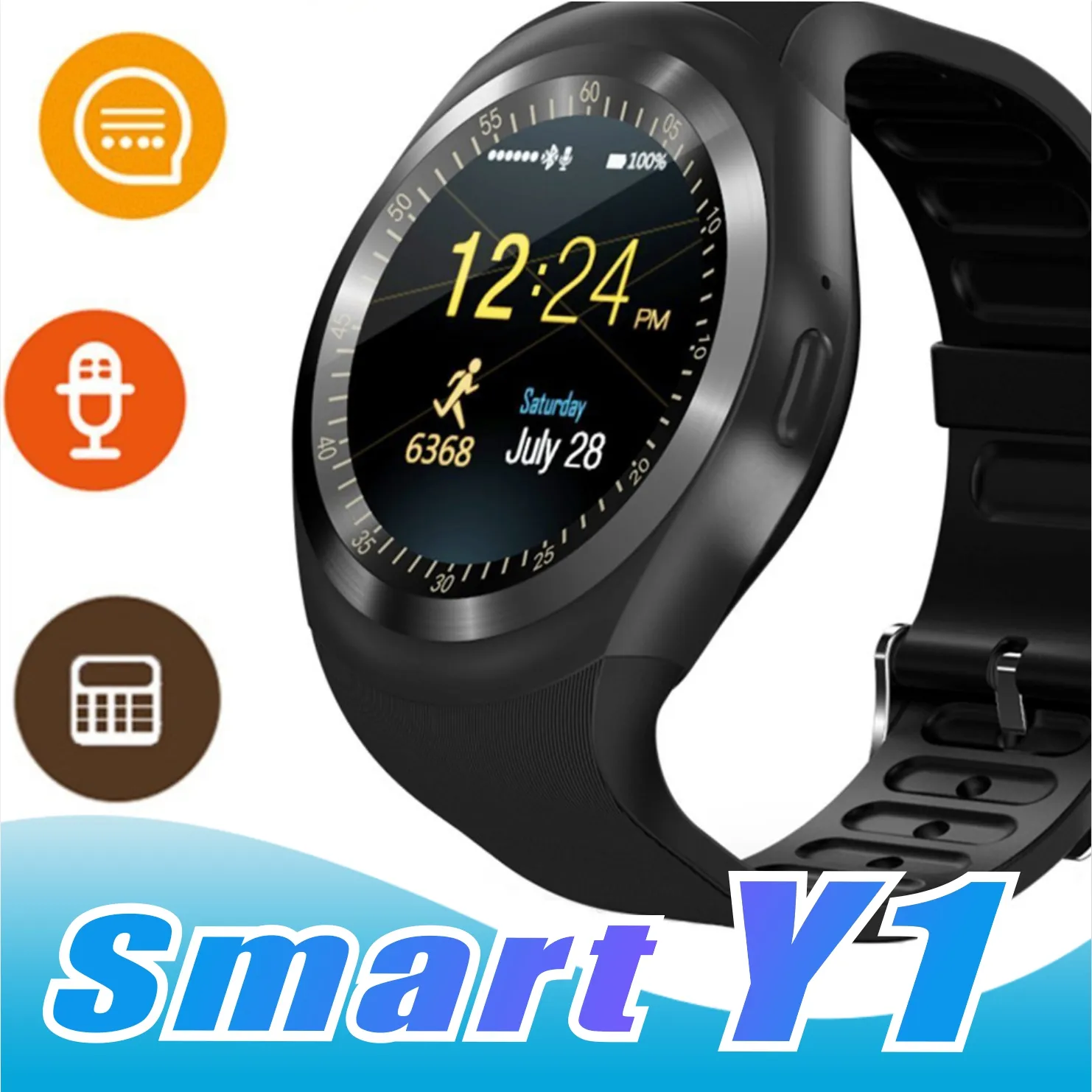 U1 Y1 Smartwatches für Android Smartwatch Samsung Handyuhr Bluetooth mit U8 DZ09 GT08 mit Einzelhandelsverpackung