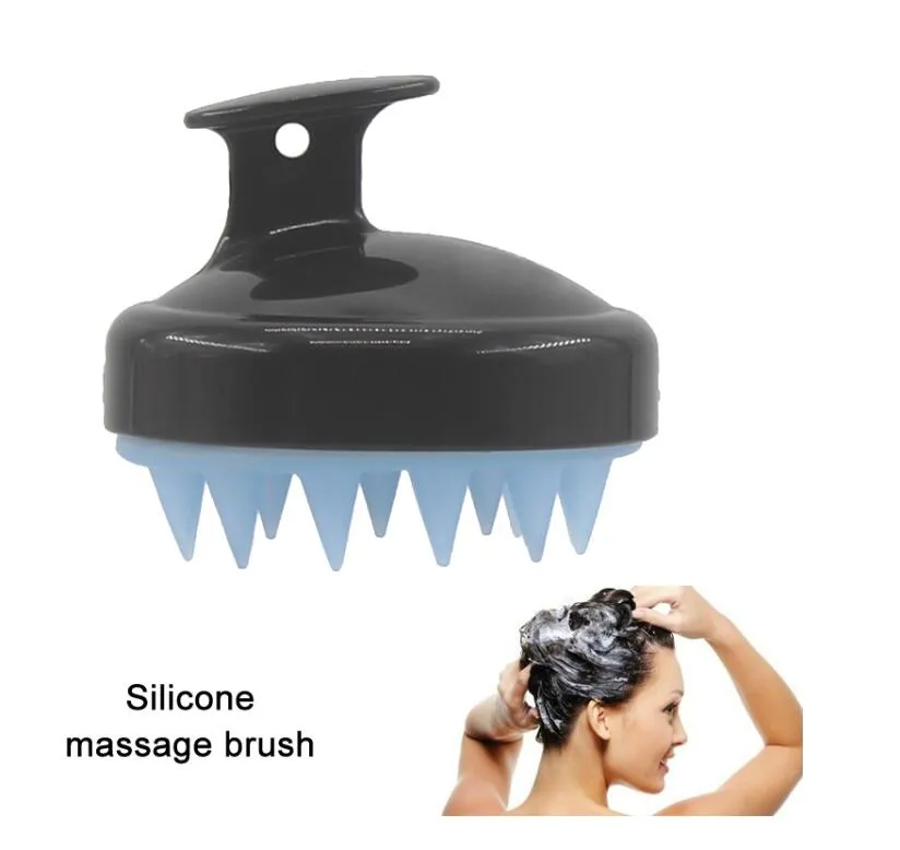 Brosse à cheveux de Massage du cuir chevelu, peigne en Silicone souple pour hommes, femmes et animaux de compagnie, masseur de nettoyage du cuir chevelu, brosses de nettoyage de la tête