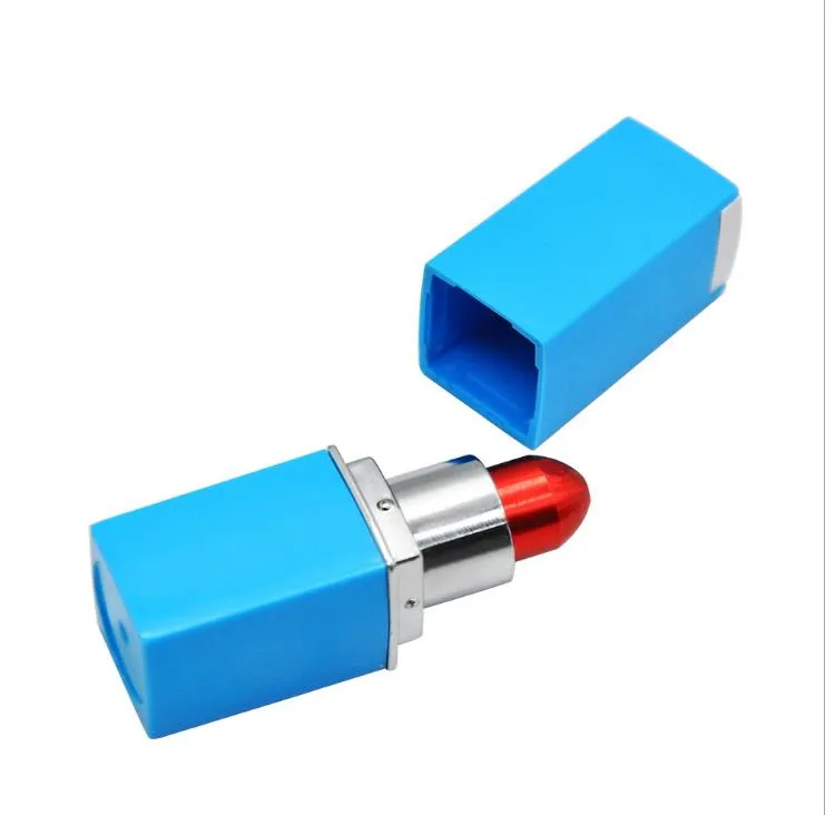 New lipstick cigarette holder, multi color cigarette holder, lipstick shaped aluminum alloy pipe.