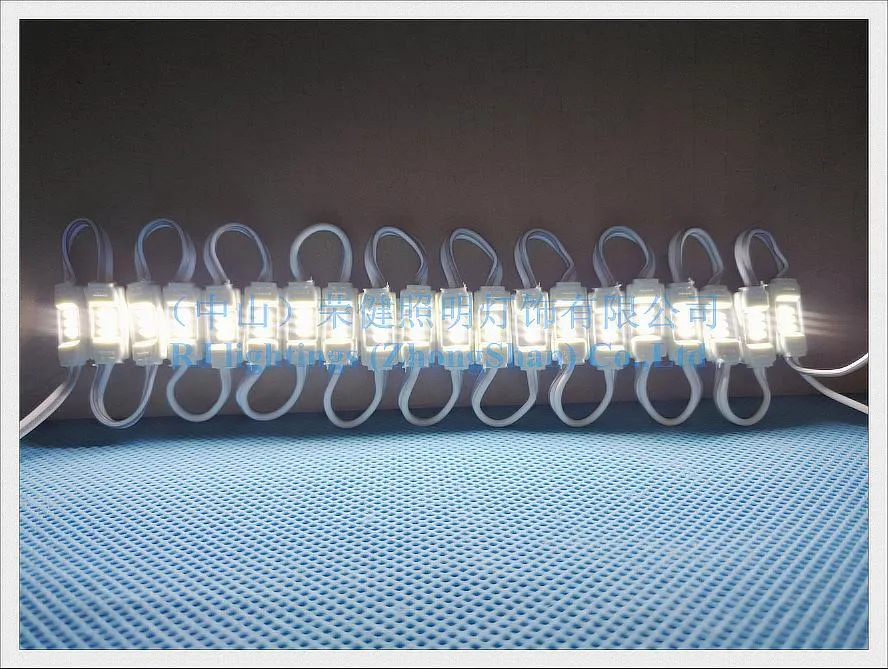 SMD3014-Injektions-LED-Modul, wasserdichtes LED-Lichtmodul für Mini-Schilder, Kanalbuchstaben, SMD 3014, DC12V, 3 LEDs, 0,3 W, IP65, 18 mm x 9 mm