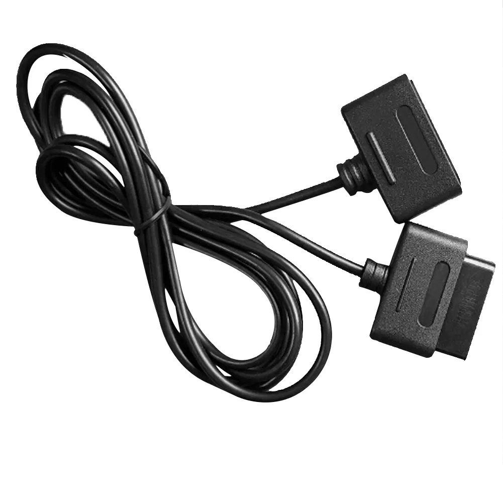 Nouveau câble d'extension 1 x 6 pieds pour manette Nintendo SNES Compatible pour Retro-Duo et pour FC Twin Black