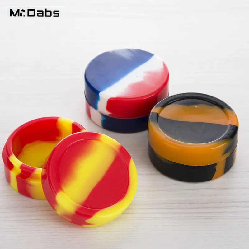 Wholesale Nonstick Wax Containers Silicone Box Smoking Accessories 22ml Food Grade Jar Dab Tool Oil Holder