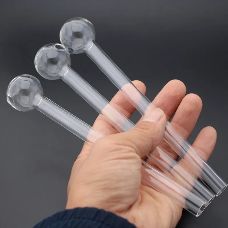Pyrex Burner Tube - 7.8 Inch Transparent Glass Oil Pipe for Easy Burning & Clear Viewing - Heat-Resistant & Durable for Long-Term Use - Ideal for Smoking Oils, Concentrates, and More!