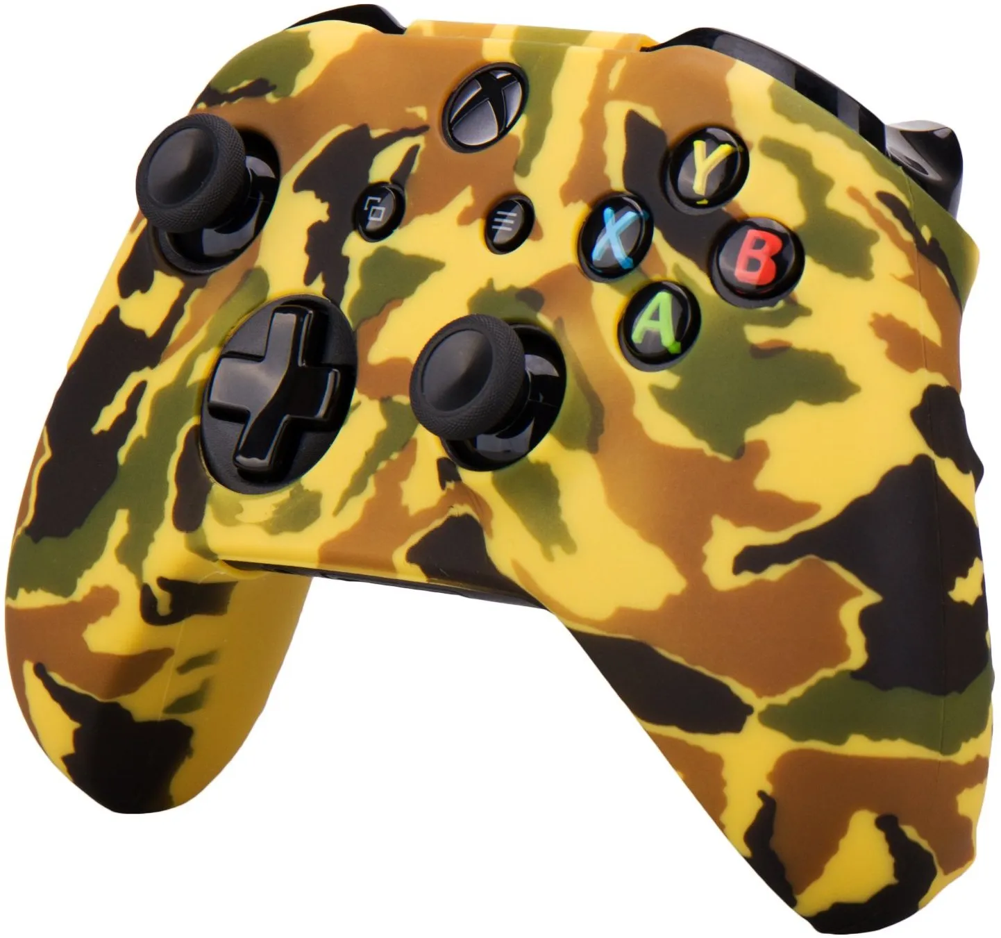 Mehrfarbige Camouflage-Silikon-Gummi-Hülle mit Griff für Xbox One