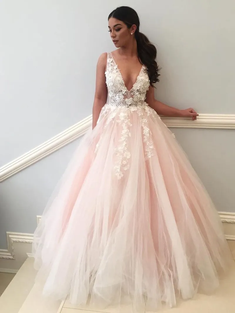 Dusky pink store prom dress
