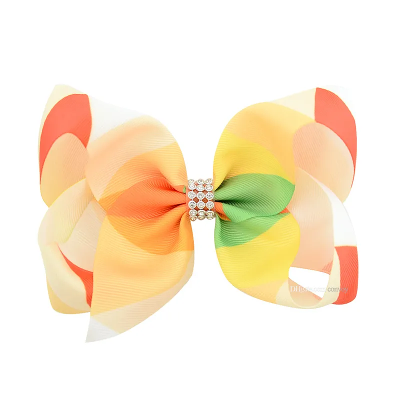 Baby Meisjes Schattige Bogen Haarspelden grote strik grosgrain Barrette lint haarspeld kinderen haaraccessoires Hairbow tondeuse voor peuter 3802048