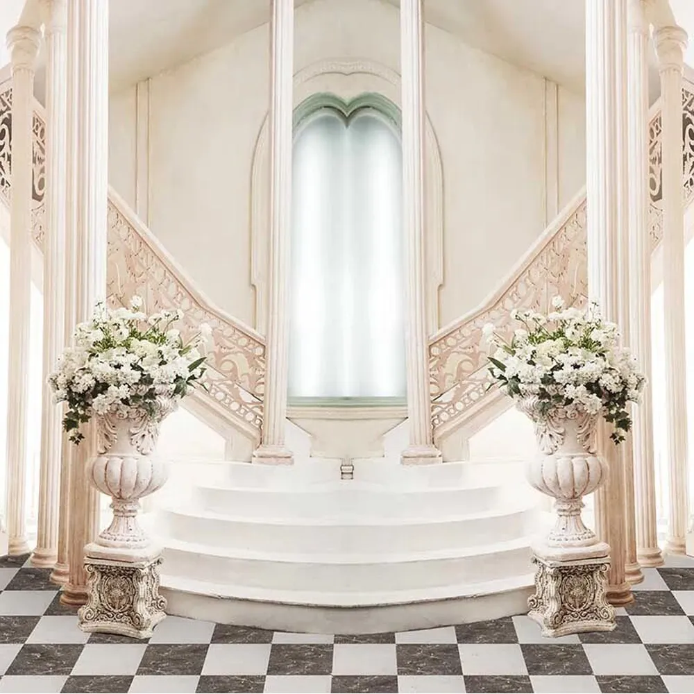 Indoor Staircases Vinyl Photo Background for Wedding with Arch Window and  Stone Pillars from Dhgate Background Material - price 23.87, image size:1000x1000