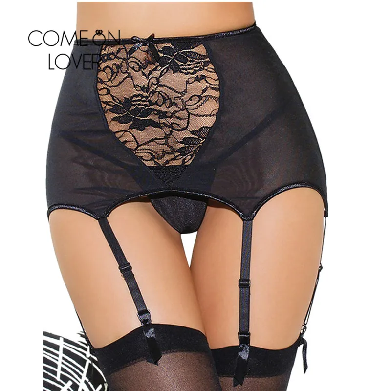 elegant garter belts 1pc Bow Decor Lace Trim Garter Belt * & Elegant Elastic Suspender Belt,  Women's Lingerie & Underwear