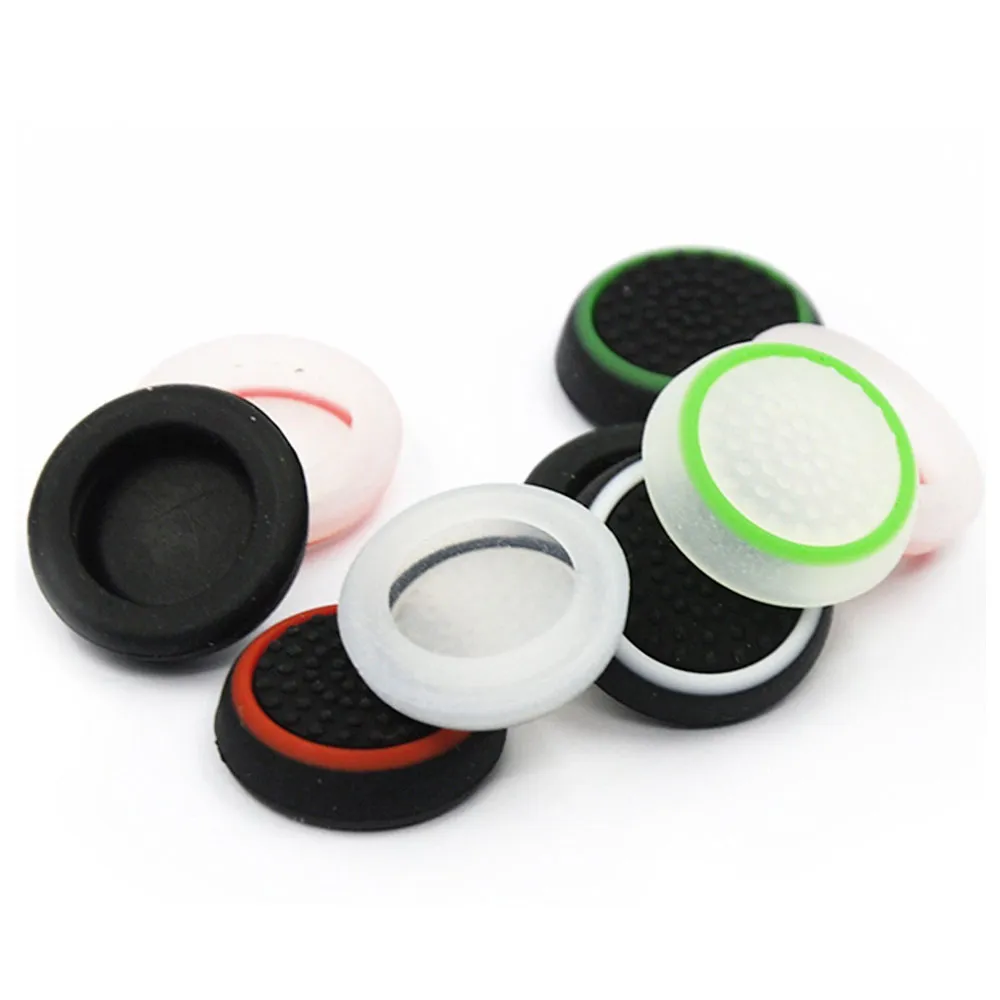 Dual Color Silicone Joystick Cap Thumb Grip Stick Grips Caps Case For PS5 PS4 PS3 Xbox one 360 Series X S WiiU Controller DHL FEDEX EMS 