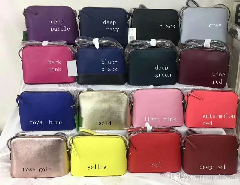 18 Farben berühmte Markendesigner-Handtaschen Umhängetasche Umhängetasche Damen Umhängetaschen Handtasche im Shell-Stil