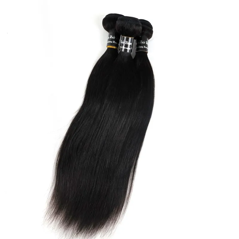 Wholesaleバージンヒトの髪の束を織る柔らかい滑らかな未処理のブラジルのインドのペルーの緯糸の拡張